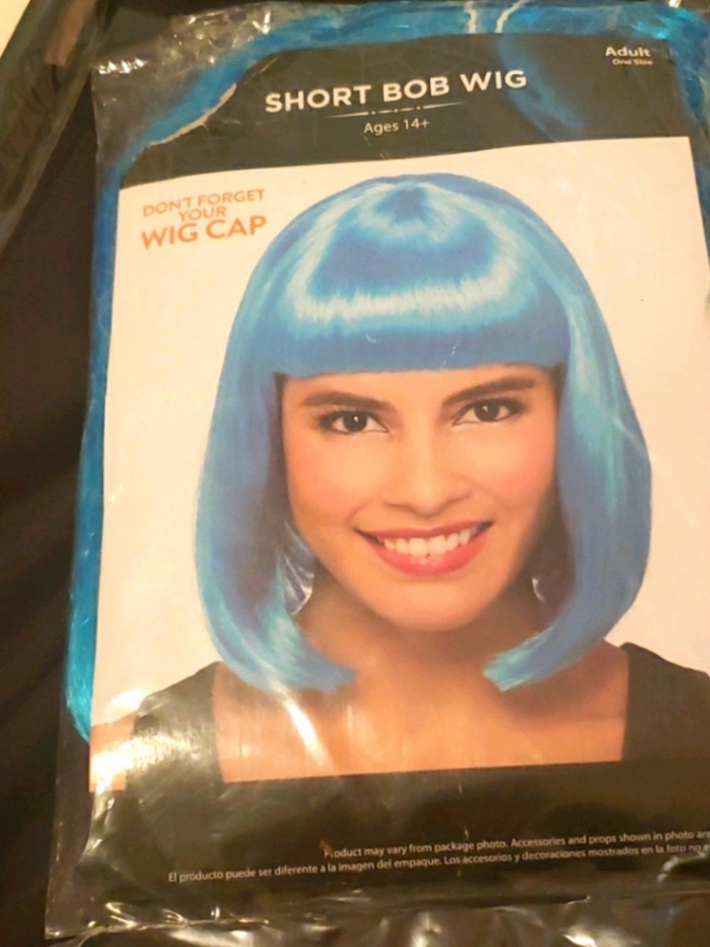 Short Bob Wig - Blue -